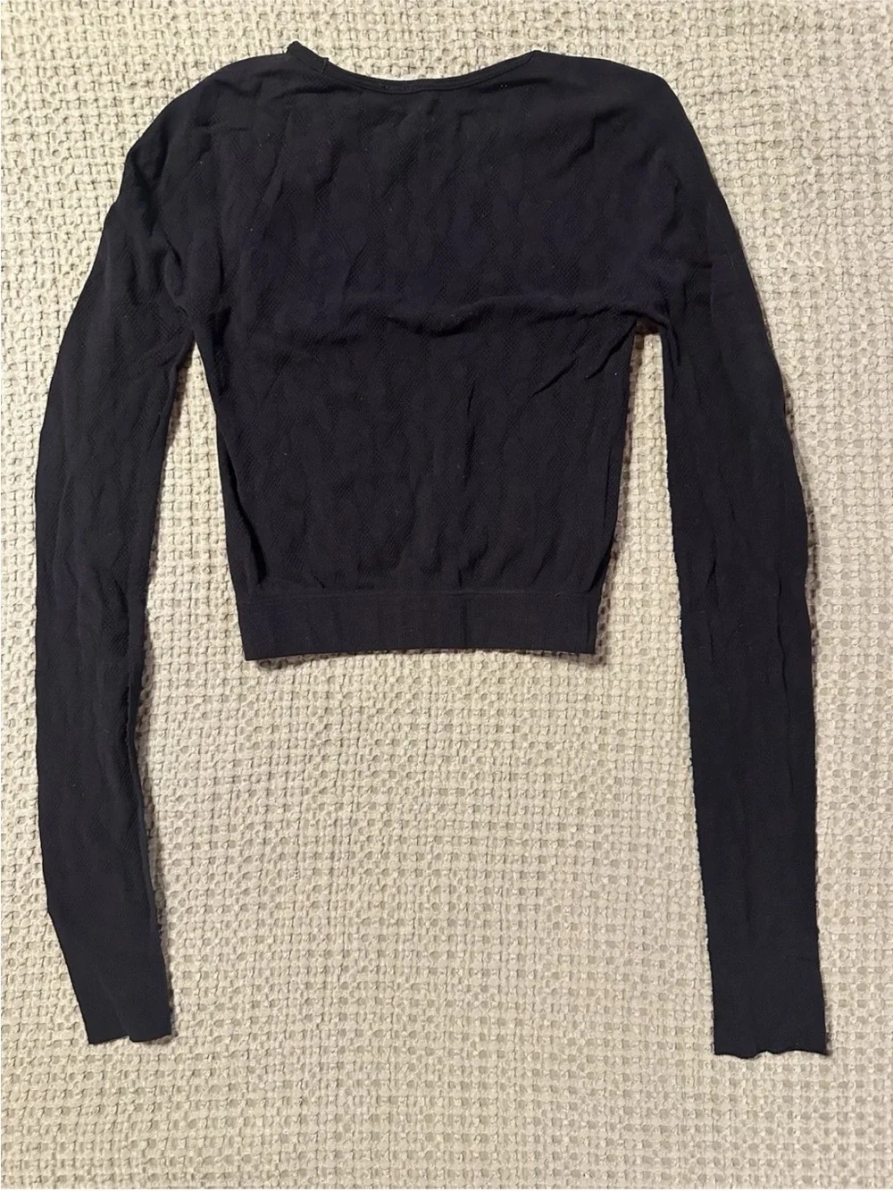 Fabletics Black 2pc Seamless Mesh Animal Print Top & Skinny Leggings XS